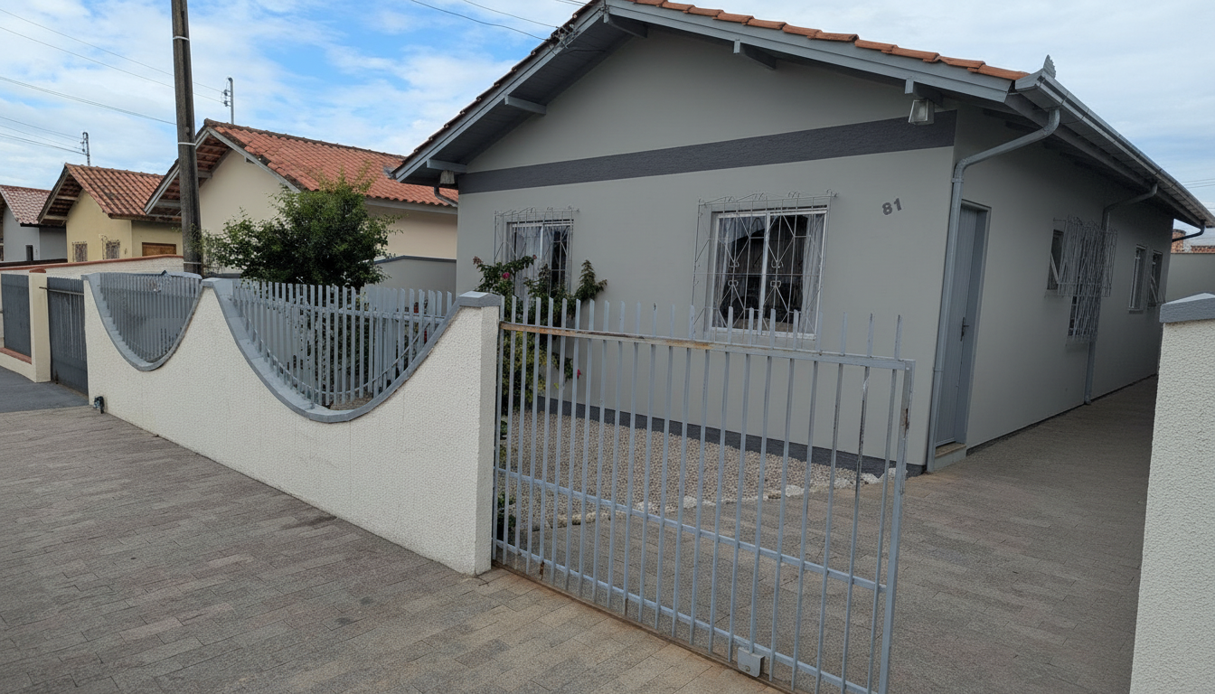 Casa com 3 quartos + edícula em terreno de 308m² no bairro Areias – Tijucas/SC