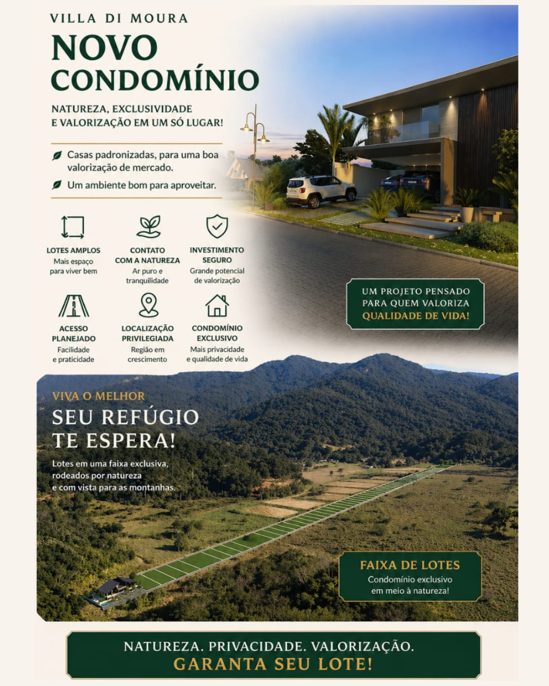 Chácaras em Condomínio Fechado Villa di Moura – Canelinha/SC